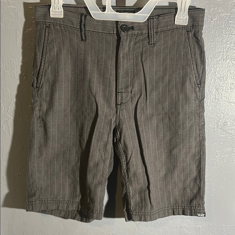 Vans Men's Charcoal Pinstripe Shorts